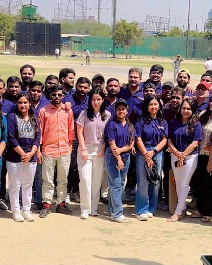 A group photo of all the participants in our company cricket day. It was a fantastic day of team bonding outside the office.