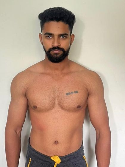 The starting point for a 12-week contest prep. This shows a solid foundation that we refined and sharpened for the competition stage.