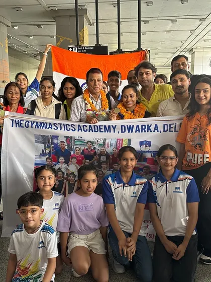 Inspiration in the house! We were honored to welcome Padma Shri Olympian Dipa Karmakar to our academy. Moments like these inspire our young champions to dream big.