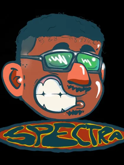 My official Spectra logo. It's got that graffiti, street-art feel, representing the core of my hip hop roots.