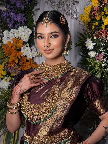 South Indian Bridal Drapes photo 33