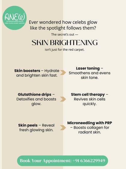 Skin brightening isn't just for the red carpet. Advanced treatments like skin boosters, glutathione drips, and stem cell therapy can revive skin cells and boost your glow from within.