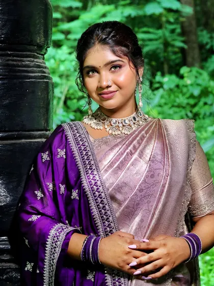 A smiling portrait of the modern bride, her makeup looking fresh and radiant.