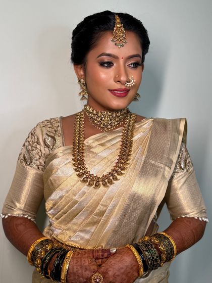 Sneha Kiran - Bridal & Event Makeup Artistry Traditional South Indian Muhurtham Brides photo 73