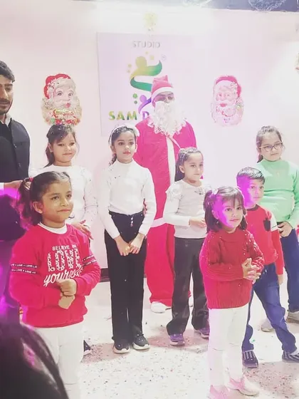 Santa Claus made a special appearance at our Christmas event to surprise the kids.