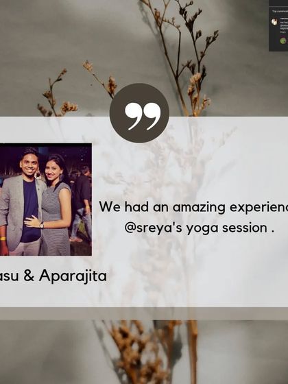 Sreya Bhar - Yoga Classes (Online & In-Person) Client Testimonials photo 5