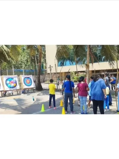 Our targets are ready for a round of balloon popping. It's a colorful and exciting challenge that everyone enjoys.