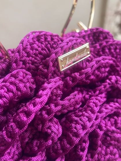 Busy Needles by Utpala Viswanath - Custom Crochet Fashion & Accessories Signature Rose Bags photo 11