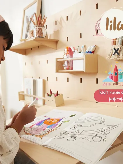 I also host special pop-ups, like this one for kids' room decor. This setup from Lila World shows the kind of minimal, innovative, and proudly Indian-made furniture you can find to create a dream space for your child.
