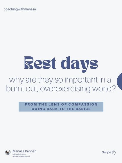 In a world that celebrates hustle, rest days are more important than ever. This is a reminder to listen to your body's signals and prioritize rest to avoid burnout and build a sustainable routine.