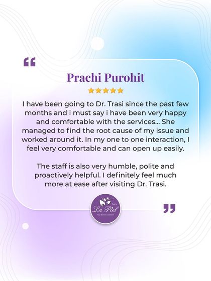 This patient's feedback emphasizes our focus on finding the root cause of an issue. We are happy to know she felt comfortable and at ease, as creating a supportive environment is a key part of our practice.