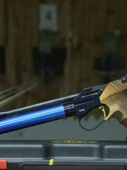 This is a competition-grade 10m Air Pistol, a specialized tool for precision shooting. We ensure our athletes train with the best equipment available to prepare them for ISSF and NRAI level events.