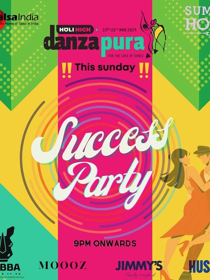 A poster from the success party of Danzapura Season 7. These celebrations are a core part of our event calendar, marking the culmination of months of hard work and shared passion for dance.