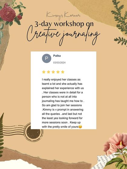 Join our three-day creative journaling course and discover how it can be a powerful tool for self-care and mental well-being. It's a creative kickstart for anyone looking to explore their artistic side.