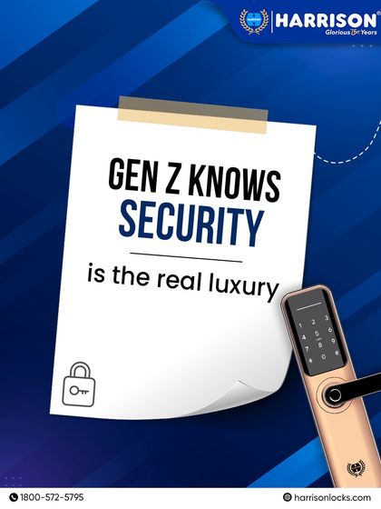Gen Z knows security is the real luxury. This graphic speaks to a new generation that values feeling safe and chooses Harrison for our bold style, unmatched strength, and smart features.