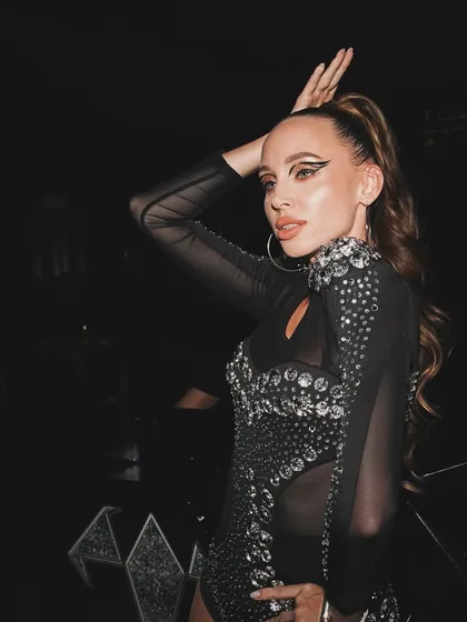 A dancer in a stunning outfit, part of the incredible production at ICY Dubai.