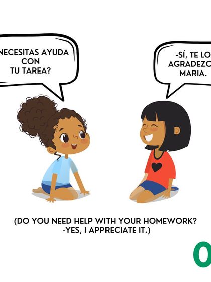 Here is an example of 'Te lo agradezco' in a conversation. It's a warm and personal way to say thank you.