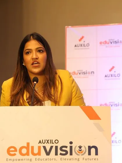 Speaking at the Auxilo Eduvision conference, a platform for empowering educators and elevating futures.
