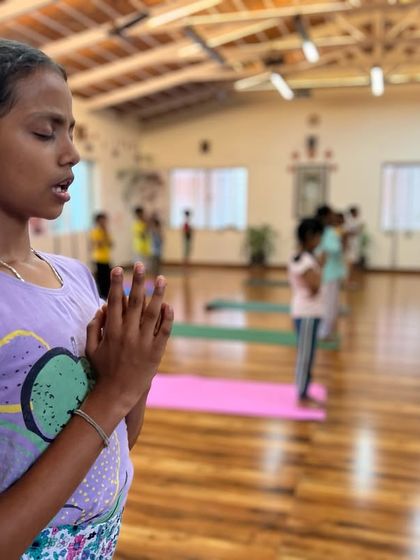 The practice of chanting shlokas helps to focus the mind and prepare it for silence. For children who are too young for formal meditation, this is the closest and most effective alternative. It connects them to our culture and their own inner sound.