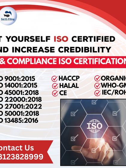 Increase your business's credibility with an ISO certification. We provide assistance for a wide range of IAF and compliance certifications, including ISO 9001, HACCP, HALAL, and ORGANIC, helping you meet international quality standards.