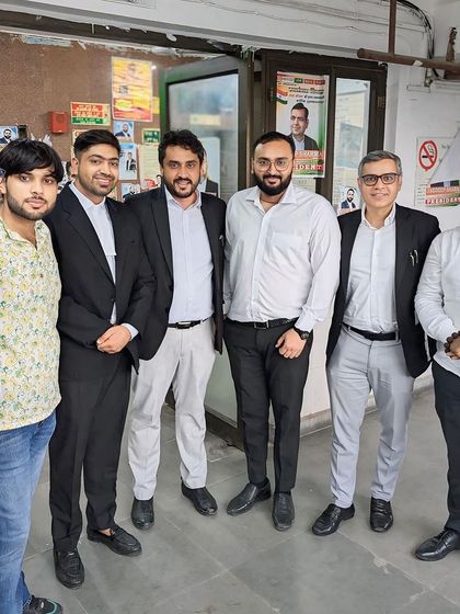 A group of us at Karkardooma court, united in our professional goals.