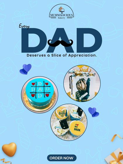 Every Dad deserves a slice of appreciation. Our Father's Day collection includes a variety of cakes and cupcakes designed to celebrate the main man in your life.