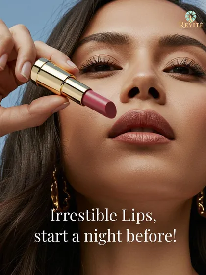 Irresistible lips start the night before. Apply my nourishing lip butter before bed and wake up to soft, smooth, and hydrated lips, creating the perfect base for any lip tint.