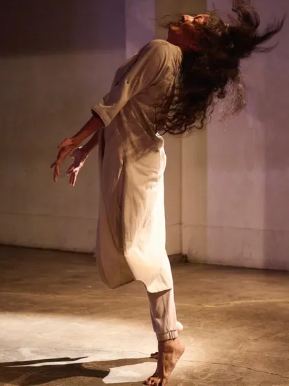 This is dance as my soul speaks it. A moment from my solo performance "DANDYLION," where movement becomes a raw, physical conversation with the space around me. This is the kind of deep, expressive contemporary dance we explore to unlock our own stories.