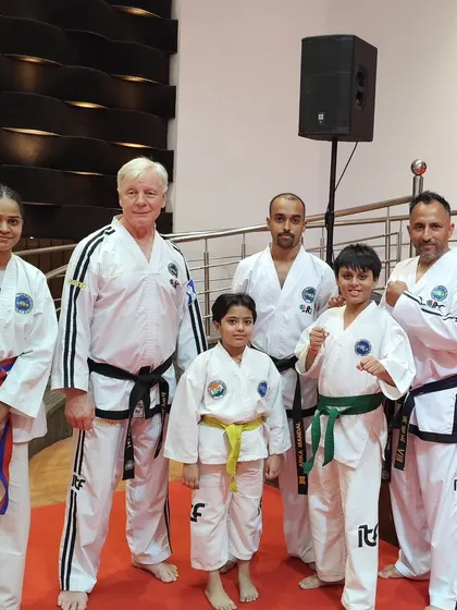 Our academy's contingent with Grandmaster Paul Weiler, representing Legends Martial Arts at this prestigious event.