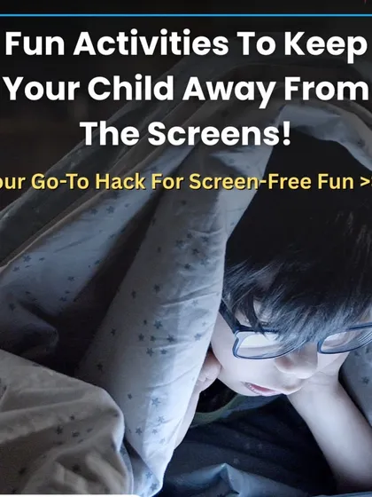 This post is your go-to hack for screen-free fun. It's a reminder that real play and laughter are the best ways to keep kids engaged.
