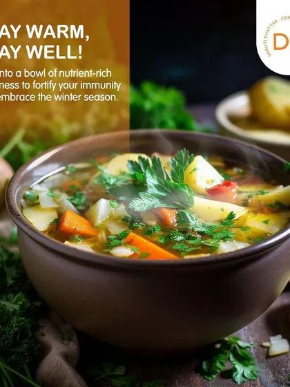 Stay warm and stay well this winter. A steaming bowl of nutrient-rich soup is the perfect way to fortify your immunity and embrace the cozy season.