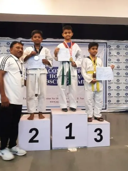 Celebrating Sadiq Ahmed's Gold Medal win at the CISCE National Sports and Games (Zonal level) in 2022. His hard work and dedication paid off.