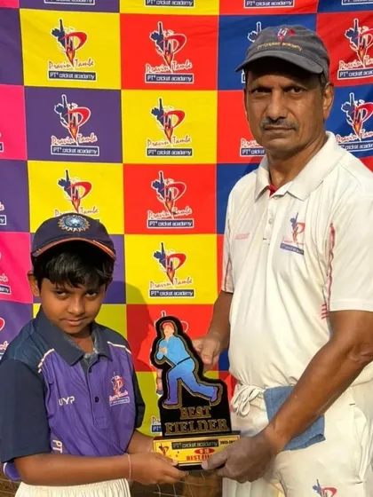 Madhur Agarwal is recognized as the Best Fielder in the U-10 tournament for his outstanding efforts on the ground.