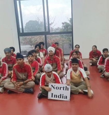 The North India team, composed of young and determined shooters, ready to compete at the CISCE School Nationals.