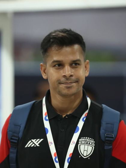 All eyes ahead. A focused look as I travel with the team for the Hero Super Cup.