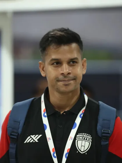 All eyes ahead. A focused look as I travel with the team for the Hero Super Cup.