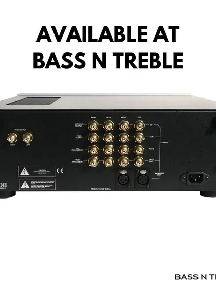 The Pharaoh II is a true "one-box" solution, featuring a user-adjustable phono stage for turntables, a home theater bypass, and a powerful headphone circuit. It’s a versatile amplifier made in the USA for the serious music lover.
