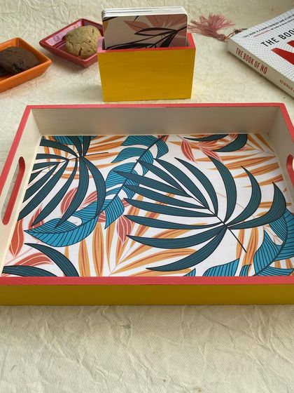 Neetikriti - Hand-Painted Home Decor & Personalized Gifts Hand-Painted Trays & Coasters photo 7