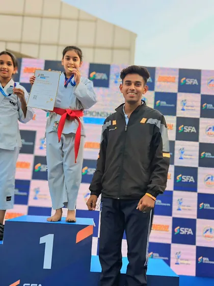 The number one spot on the podium is earned, never given. I am proud to stand beside my student at the SFA Championship after her victory. This is the result of pure dedication.