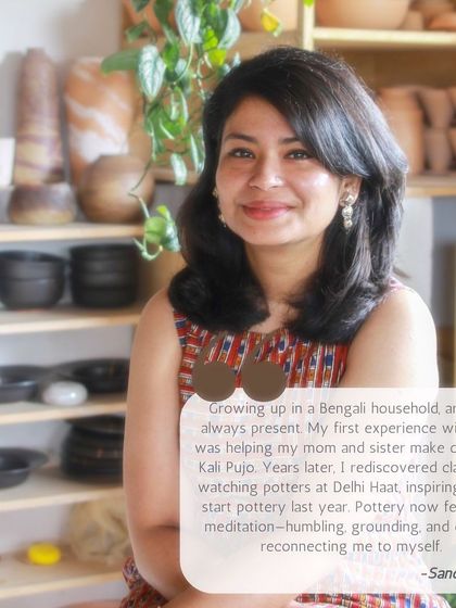 A personal introduction from Sanchali, one of our students. She shares her story of rediscovering clay, a journey that started with making diyas with her mother as a child.