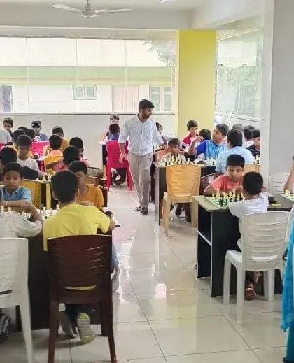Another view of the tournament in progress, showcasing the number of participants and the organized setup of our events.
