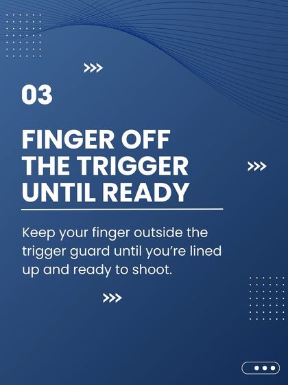Trigger discipline is non-negotiable. We teach every shooter to keep their finger off the trigger and outside the trigger guard until they are aligned with the target and ready to shoot.