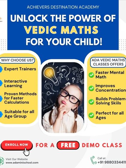 Achievers Destination Academy - Mental Math & Speed Calculation Vedic Maths Magic photo 19