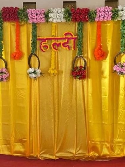 Shanaya Decorations - All-Inclusive Ceremony Packages (Haldi & Mehendi) Haldi Ceremony Backdrops photo 25