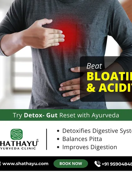 If you are struggling with persistent bloating and acidity, our Ayurvedic gut reset program can help. We use a combination of detoxification therapies and pitta-balancing herbs to improve digestion and restore your natural balance.