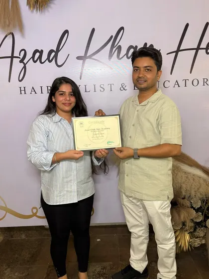 This is the goal. A happy student holding her certificate from my academy. Completing the masterclass gives you the skills and the professional recognition to advance your career.