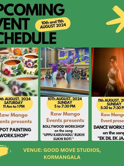 Raw Mango Events - Dance Classes & Workshops Upcoming Workshops & Event Schedules photo 3