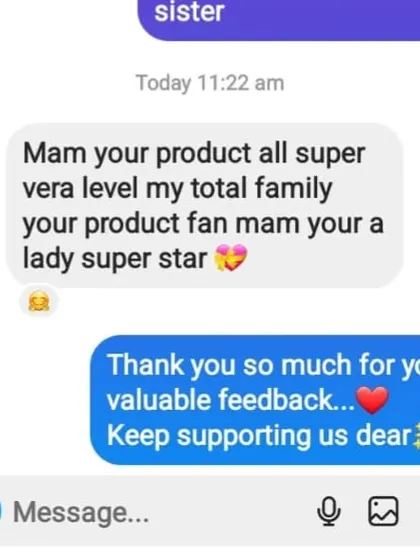 "My total family your product fan mam." This is one of the best compliments I have ever received. I am so honored to be a part of your family's skincare journey.