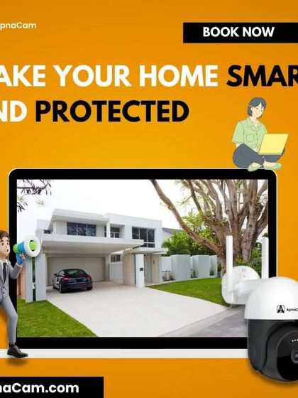 Make your home smart and protected. Our outdoor camera allows you to watch every moment and keep your property secure.