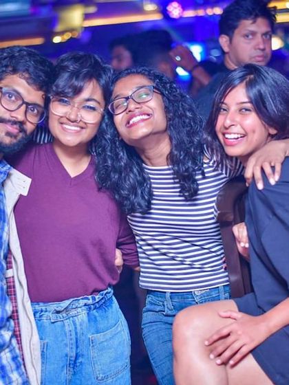 Friends having a great time at one of my club nights. Seeing happy faces like these is the goal of every set I play.